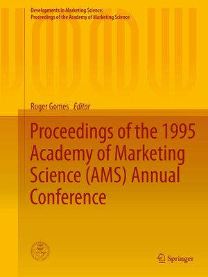 cover image of Proceedings of the 1995 Academy of Marketing Science (AMS) Annual Conference